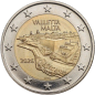 Lot 2 Euros Malte 2026, UNC, Lévrier pharaon et Ville de la Valletta