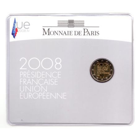 2 Euros France 2008, BU, Présidence du conseil de l’Union Européenne