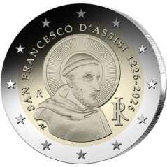 2 Euros UNC, 800e anniversaire de la mort de saint François d’Assise