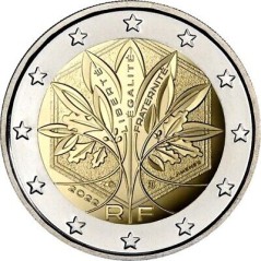 2 Euros France 2024, UNC, Arbre de l'Union