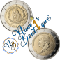 Lot des 2 pièces de 2 euros Luxembourg 2026, UNC, "Prix International Charlemagne et Accession au Trône de Grand-Duc Guillaume"