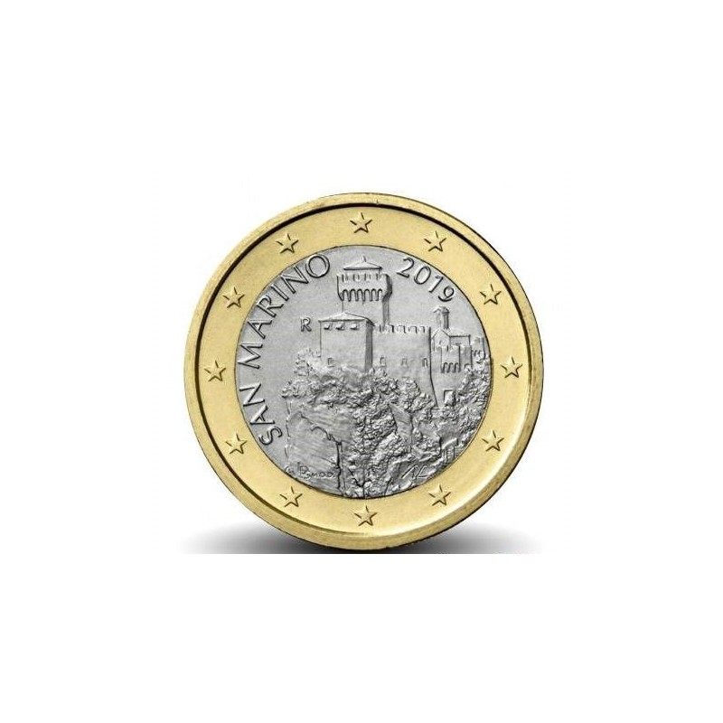 1 Euro Saint-Marin 2013, UNC, face nationale La deuxième tour "LA CESTA"