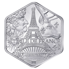 10 euros France 2026, UNC, Argent Hexagonale Région Ile-De-France