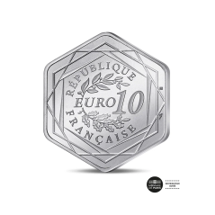 10 euros France 2026, UNC, Argent Hexagonale Région Ile-De-France