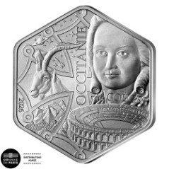 10 euros France 2026, UNC, Argent Hexagonale Région Occitanie