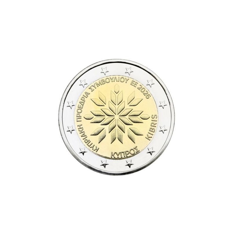 Pièce de 2 euros Chypre 2026, UNC, Présidence de l'UE