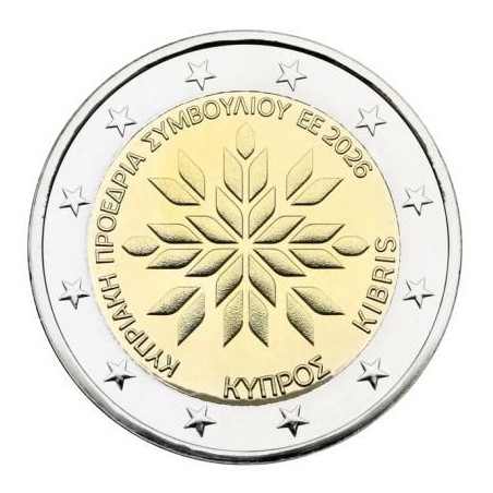 Pièce de 2 euros Chypre 2026, coffret BE, Présidence de l'UE