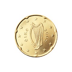 Série 8 pièces euro Irlande 2007, UNC, Face nationale