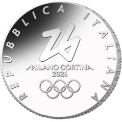 Pièce de 1/4 d'euro Italie 2026, UNC, JO d'hiver Milan-Cortina "Cathédrale de Milan"