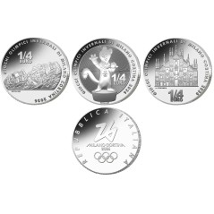 Lot des 3 Pièces de 1/4 d'euro Italie 2026, UNC, JO d'hiver Milan-Cortina