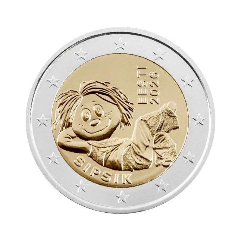 Pièce de 2 euros Estonie 2025, UNC, Sipsik