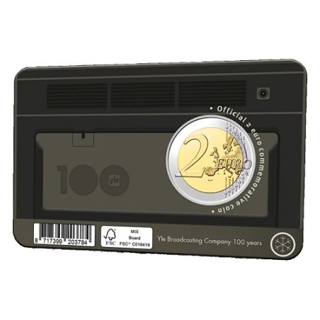 Pièce de 2 euros Finlande 2026, BU, Les 100 ans de la radio Finlandaise - version Anglaise