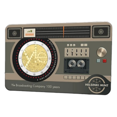 Duo de Pièces de 2 euros Finlande 2026, BU, Les 100 ans de la radio Finlandaise - versions Finlandaise et Anglaise