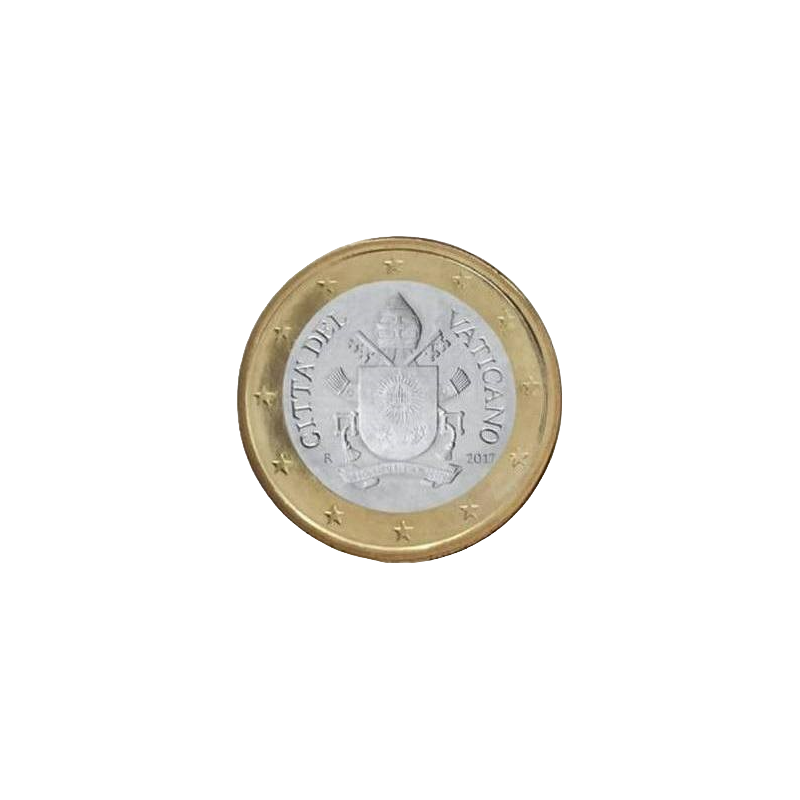 Pièce de 1 euros Vatican 2024, UNC, Face Nationale, Les Armoiries du Pape François