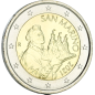 Pièce de 2 Euros Saint-Marin 2020, UNC, face nationale La deuxième tour "LA CESTA"