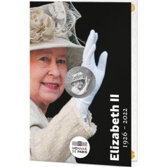 Pièce de 10 euros France 2026,Argent UNC, La reine Elizabeth II