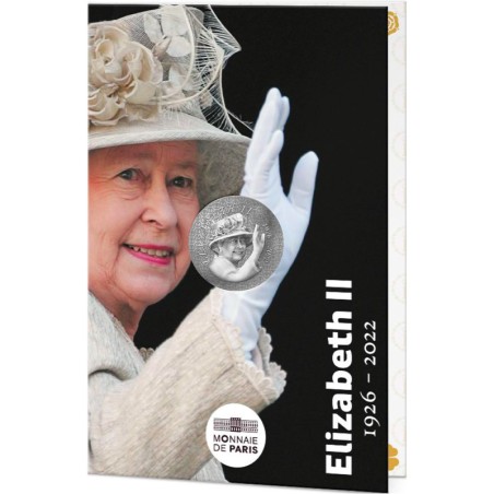 Pièce de 10 euros France 2026,Argent UNC, La reine Elizabeth II