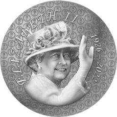 Pièce de 100 euros France 2026,Argent UNC, La reine Elizabeth II