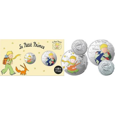 Duo de Pièces de 10 euros et 50 euros France 2026, Argent UNC, Petit Prince