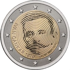 Pièce de 2 euros Slovénie 2026, UNC, Ivan Cankar