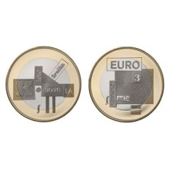 3 Euros Slovénie 2026, UNC, le Poète Srecko Kosovel