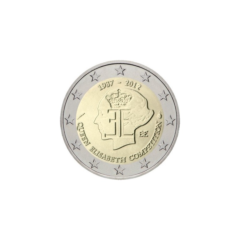 2 Euros Belgique 2012, UNC, 75e anniversaire du Concours musical international Reine Élisabeth de Belgique