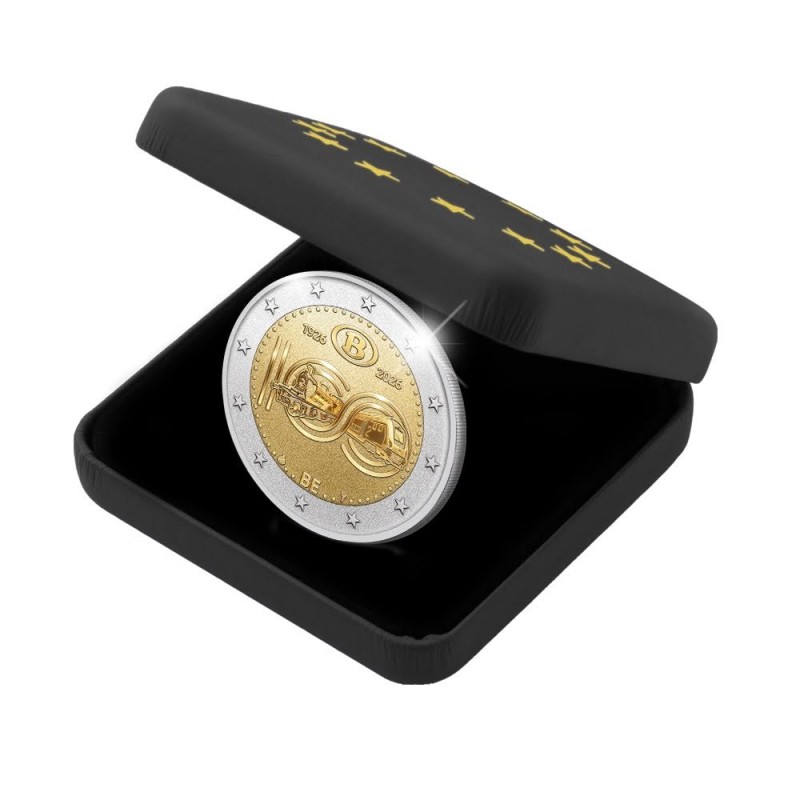 Pièce de 2 euros Belgique 2026, BEPI, les 100 ans des chemins de fer Belges Pièce de 2 euros Belgique 2026, BEPI, les 100 ans des chemins de fer Belges