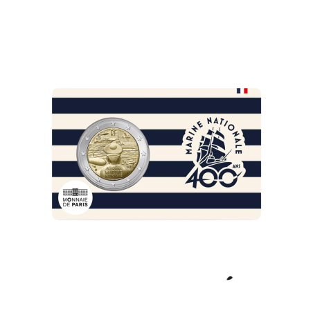 Pièce de 2 euros France 2026, BU, Les 400 ans de la Marine Nationale