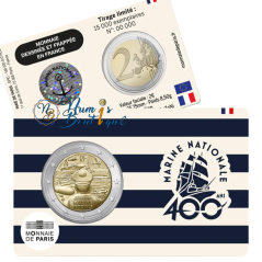 Pièce de 2 euros France 2026, BU, Les 400 ans de la Marine Nationale