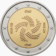 Pièce de 2 euros Irlande 2026, UNC, Présidence du conseil de l'UE