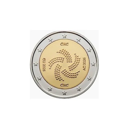 Pièce de 2 euros Irlande 2026, UNC, Présidence du conseil de l'UE