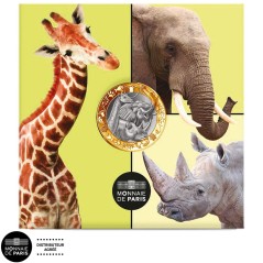 Pièce de 5 euros France 2026, UNC, les animaux de la savane