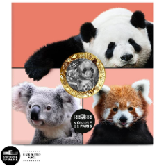 Pièce de 5 euros France 2026, UNC, pandas et koala