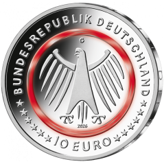 Lot de 5 pièces de 10 € Allemagne 2026 UNC, Pompiers Service Ambulancier (ADFGJ)
