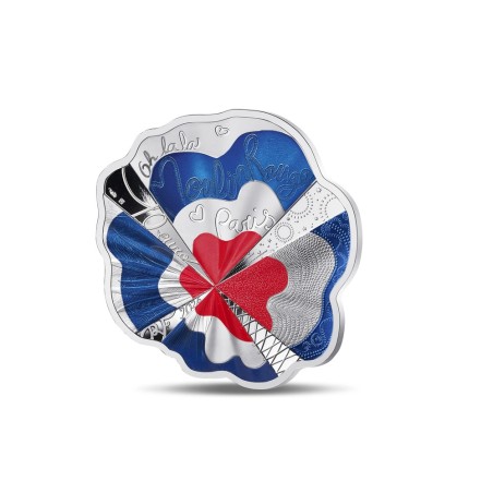 Pièce de 10 euros France 2026,Argent BE Colorisée, Le moulin rouge