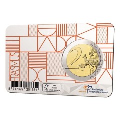 Pièce de 2 Euros Pays-Bas 2022, Coincard UNC, 35ème anniversaire du programme Erasmus