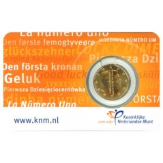 Pièce de 10 cents Pays-Bas 2014, BU colorisée, Effigie du roi Willem Alexander