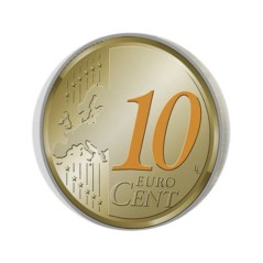 Pièce de 10 cents Pays-Bas 2014, BU colorisée, Effigie du roi Willem Alexander