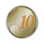 Pièce de 10 cents Pays-Bas 2014, BU colorisée, Effigie du roi Willem Alexander Pièce de 10 cents Pays-Bas 2014, BU colorisée, Effigie du roi Willem Alexander