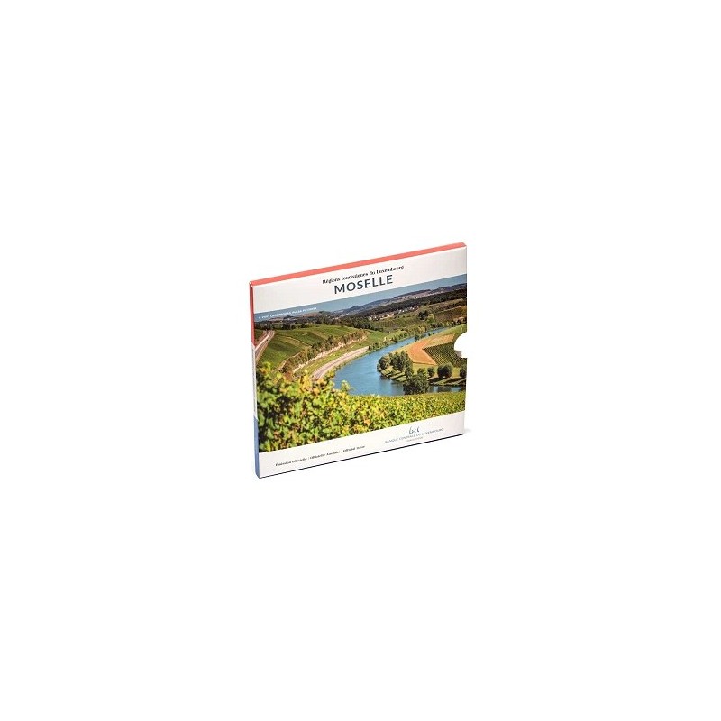 Coffret BU 9 pièces euro, Luxembourg 2025, Face nationale - LA RÉGION MOSELLE (Version déclaration de Schuman)