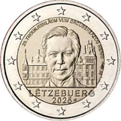 Coffret BU 9 pièces euro, Luxembourg 2025, Face nationale - LA RÉGION MOSELLE (Version Grand-Duc Henri)