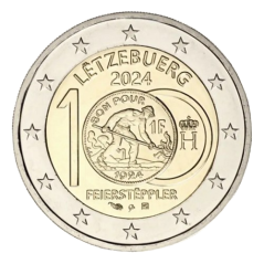Coffret des 4 pièces de 2 euros Luxembourg 2024 et 2025, BEPI