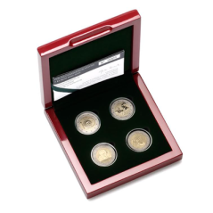 Coffret des 4 pièces de 2 euros Luxembourg 2024 et 2025, BEPI