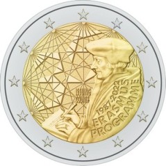 Pièce de 2 Euros Italie 2022 , BU, 35eme anniversaire du programme Erasmus