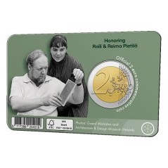 Pièce de 2 euros Finlande 2026, BU, Raili et Reima Pietilä Coincard Version Finlandaise