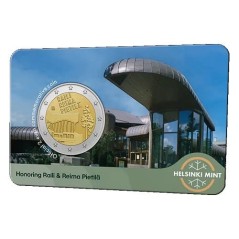 Pièce de 2 euros Finlande 2026, UNC, Raili et Reima Pietilä coincard version Anglaise