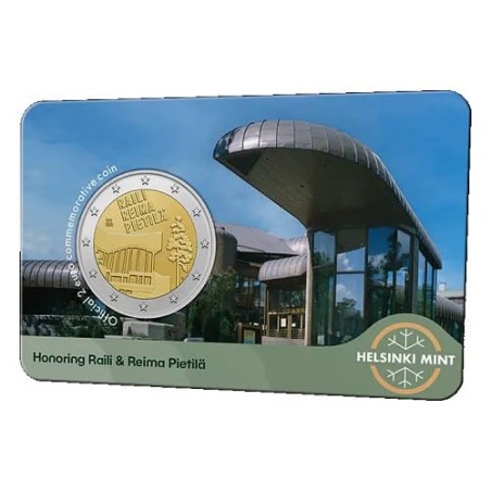 Pièce de 2 euros Finlande 2026, UNC, Raili et Reima Pietilä coincard version Anglaise