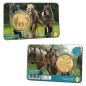 Duo de Coincards 2.5 euros Belgique 2026, UNC, Le cheval de Trait version Française et Flamande