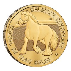 Duo de Coincards 2.5 euros Belgique 2026, UNC,  Le cheval de Trait version Française et Flamande