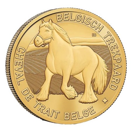 Pièce de 2.5 euros Belgique 2026, coincard BU, Le cheval de Trait version aléatoire